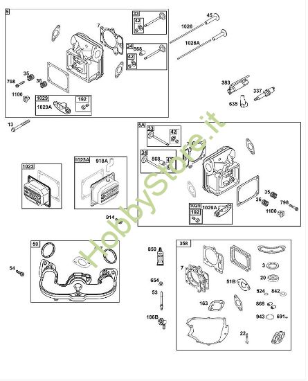 H - GRUPPO TESTATA CILINDRO B&S - 40 €¦ 40R577-0002-H5 brand Stihl